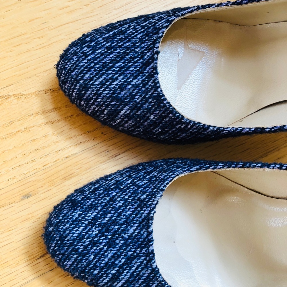 Butter blue tweed high heels - Picture 3 of 6